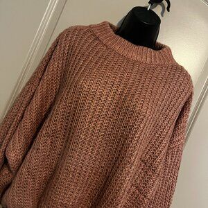 Women's Pink Pullover Sweater